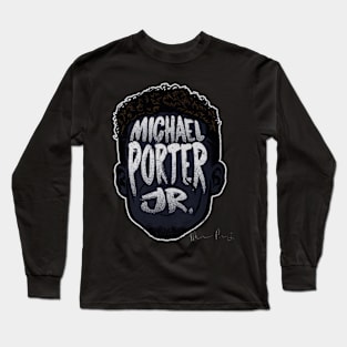 michael porter jr. player silhouette Long Sleeve T-Shirt